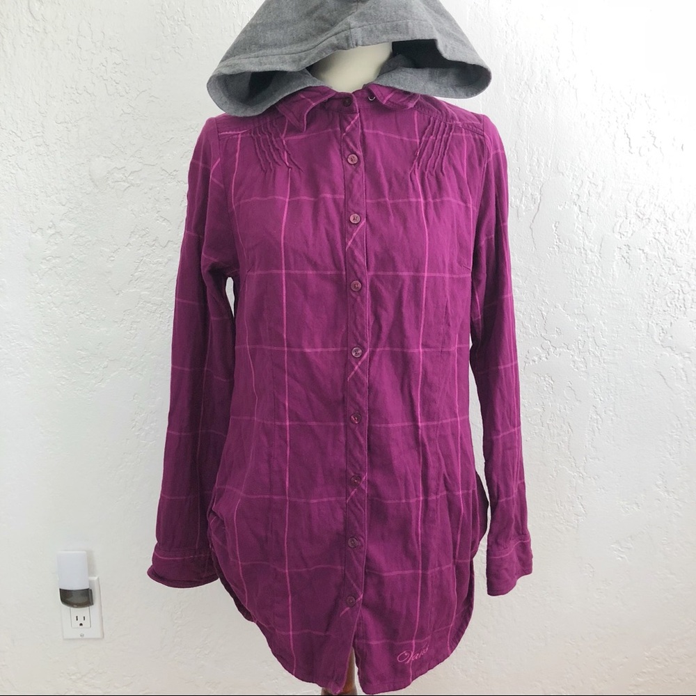 VANS hooded flannel